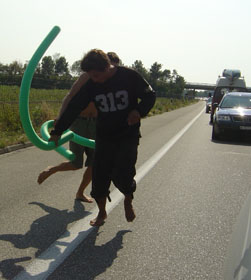 somewhere on the highway...